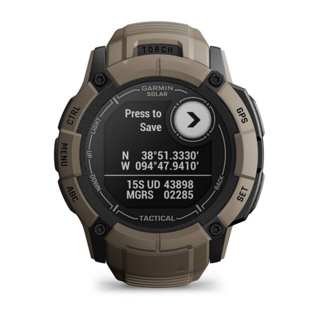Garmin Instinct 2X Solar Tactical Edition 2.79 cm (1.1 ) MIP 50 mm Digital 176 x 176 pixels Touchscreen Green GPS (satellite) - imagine 10
