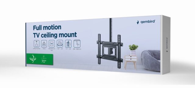 Gembird CM-70ST-01 TV mount/stand 177.8 cm (70 ) Black - imagine 14
