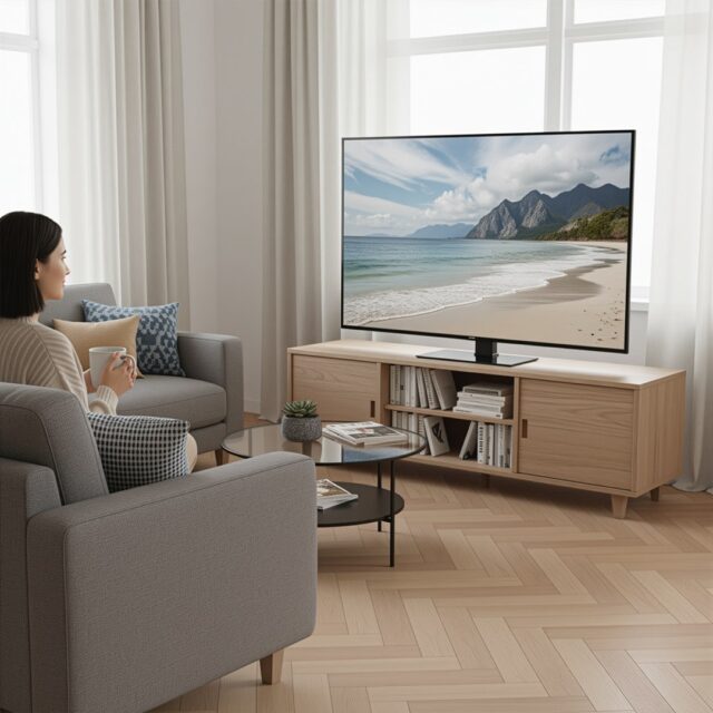 Maclean universal TV stand  for RTV cabinet  stand  max. 40kg  max. VESA 400x400  height and angle adjustment  for 32-65  TV  MC-1240 - imagine 8