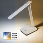 Maclean MCE614W Dimmable LED Desk Lamp Adjustable Folding 9W IP20 3000K 4500K 6500K - imagine 8