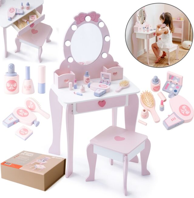 PROMIS Wooden dressing table with lighting - imagine 2
