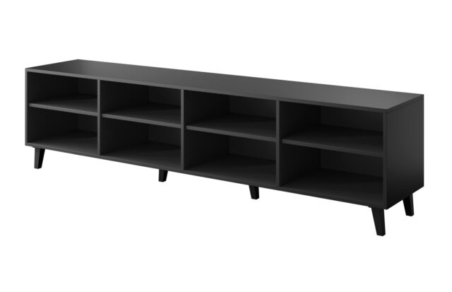 RTV cabinet ASTI 200x42x52 matte black - imagine 3
