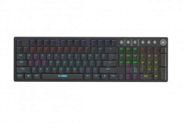 iBox AURORA K-6 keyboard Universal RF Wireless + Bluetooth QWERTY English Black - imagine 4