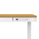 Activejet desk with electric height adjustment 140x70 ET119W-C white/oak - imagine 13