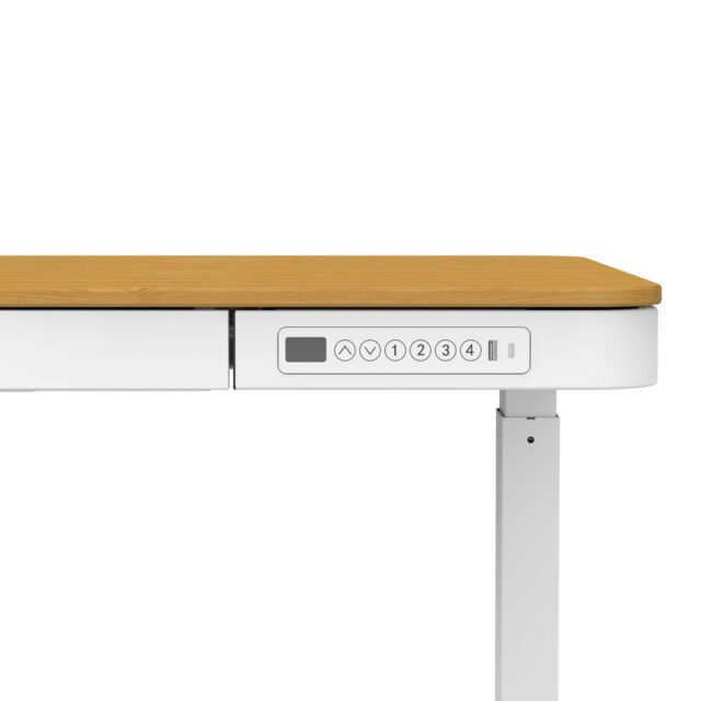 Activejet desk with electric height adjustment 140x70 ET119W-C white/oak - imagine 13