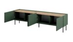 4D RTV cabinet ONDA 200x40xH54.35 green (standing or wall mounted) - imagine 2