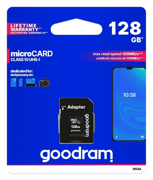 Goodram M1AA-1280R12 memory card 128 GB MicroSDXC Class 10 UHS-I - imagine 3