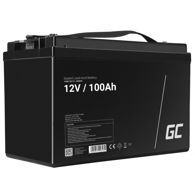 cps-b863b7e44b4052344ab0c2ae38b8c052-2026-01-17-07-21-07 Green Cell AGM30 vehicle battery Sealed Lead Acid (VRLA) 100 Ah 12 V Marine / Leisure - imagine 1