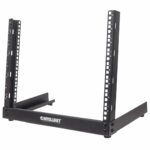 Intellinet 19  Network Rack - Open Frame (Desktop)  8U  Black  Flatpack