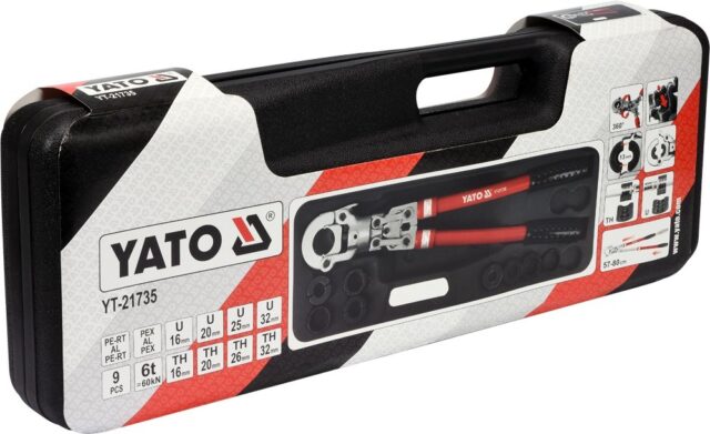 Yato YT-21735 Crimping tool Black Red - imagine 5