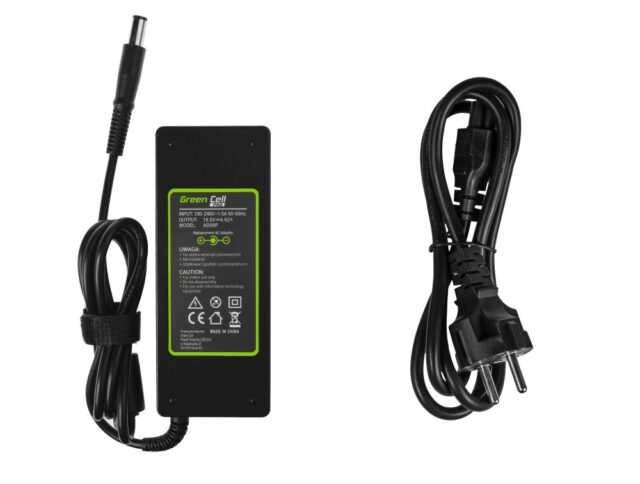 Green Cell AD07AP Charger AC Adapter for Dell 19.5V 3.34A 65W / 7.4mm-5.0mm - imagine 3
