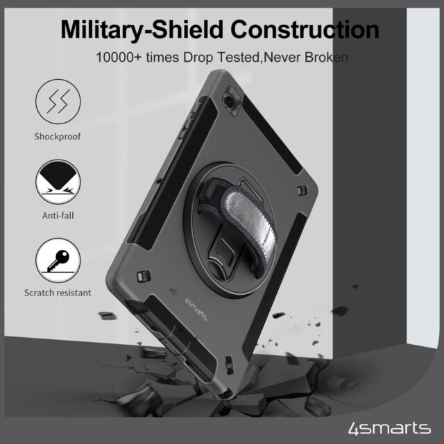 Pancerne etui z uchwytem  4smarts Rugged Case Grip do Samsung Galaxy Tab A9+ - imagine 10