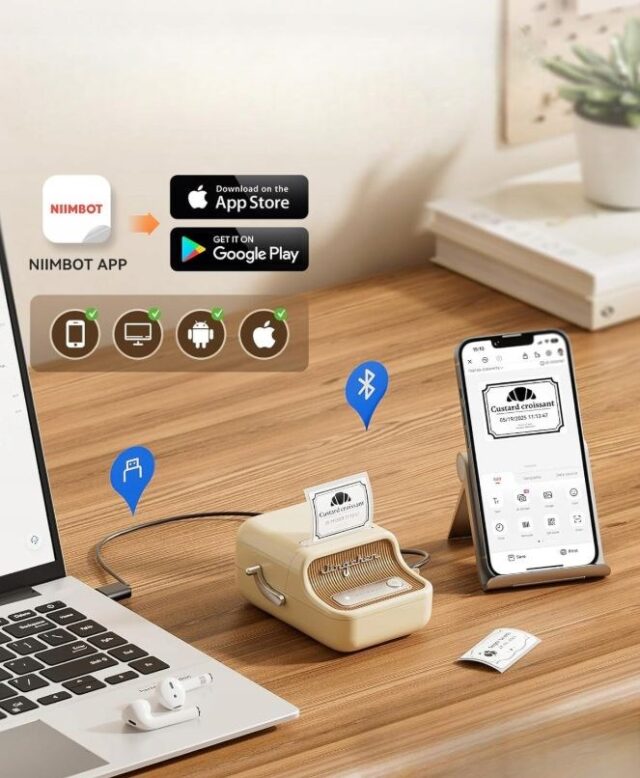 Niimbot B21 S Label Printer  white - imagine 5