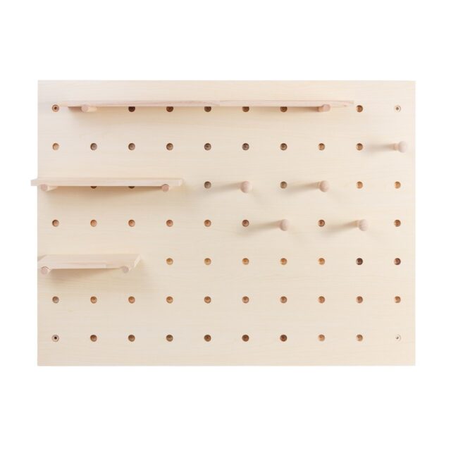 Maclean wooden board organizer  light wood color  60x80 cm  max. 20 kg  MC-131 WD - imagine 4