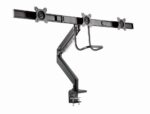 Gembird MA-DA3-03 monitor mount / stand 68.6 cm (27 ) Desk Black - imagine 20