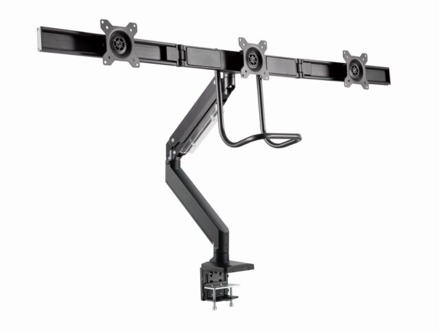 Gembird MA-DA3-03 monitor mount / stand 68.6 cm (27 ) Desk Black - imagine 20