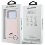 Case Karl Lagerfeld Karl & Choupette     Head Pins Saffiano MagSafe for iPhone 17 Pro Max pink - imagine 8