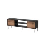 Cama EF CORTINA TV cabinet 180x40x60 black/walnut