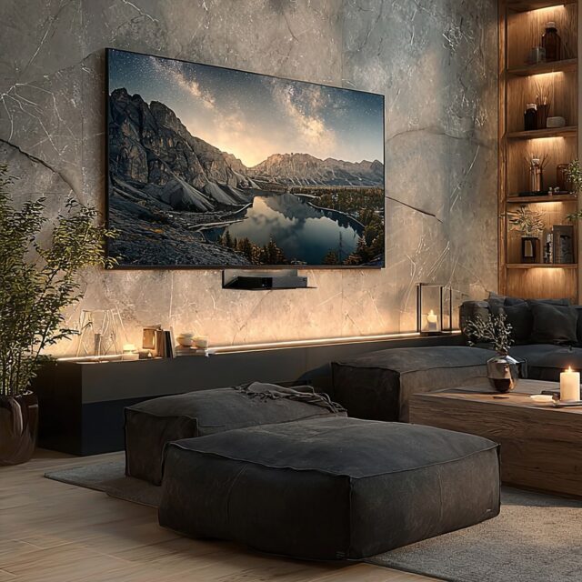 Maclean decoder wall shelf  single  max. 5kg  steel  MC-122 - imagine 4