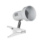 Activejet Clip-on desk lamp  white  metal  E27 thread - imagine 2