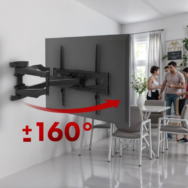 Maclean MC-781 TV mount 177.8 cm (70 ) Black - imagine 12