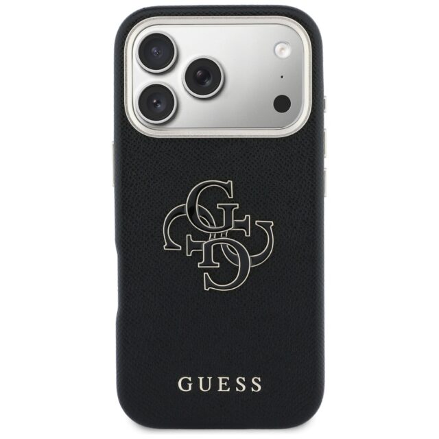Case Guess FW Resin Logo for iPhone 17 Pro black - imagine 3