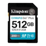 Kingston Technology Canvas Go! Plus 512GB SDXC Canvas Go Plus Gen4 200MB/s C10 UHS-I U3 V30