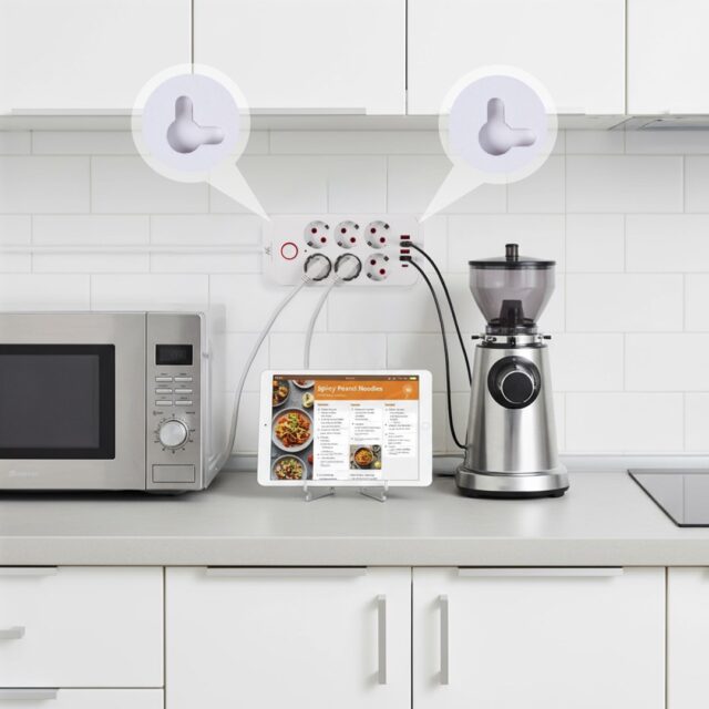 MACLEAN POWER STRIP  6 SOCKET EXTENSION MCE391 W - imagine 8