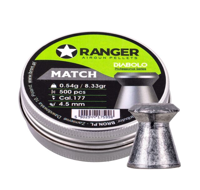 4.5 mm RANGER Diabolo Professional Match flat 500 shot - imagine 5