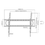 Maclean TV or monitor mount  max. VESA 900x600  60-120   120kg  black  MC-750N - imagine 4