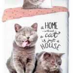 Youth bedding 015 BEST FRIENDS CATS set 140x200cm + pillow 70x90cm