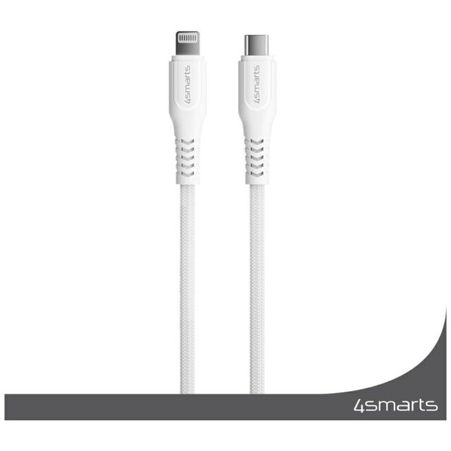 4smarts Lightning to USB-C cable 30W 1.5m white - imagine 3