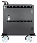 Manhattan iPad to 13   MacBook Air to 13  & Chromebook to 14  32-bay Charging Trolley/Cart via USB-C  Also other tablets/smartphones (with device to USB-C cable)  Bays 330x22x235mm  Device charging cables not included (suggest USB-C cable 354868) Cab - imagine 3