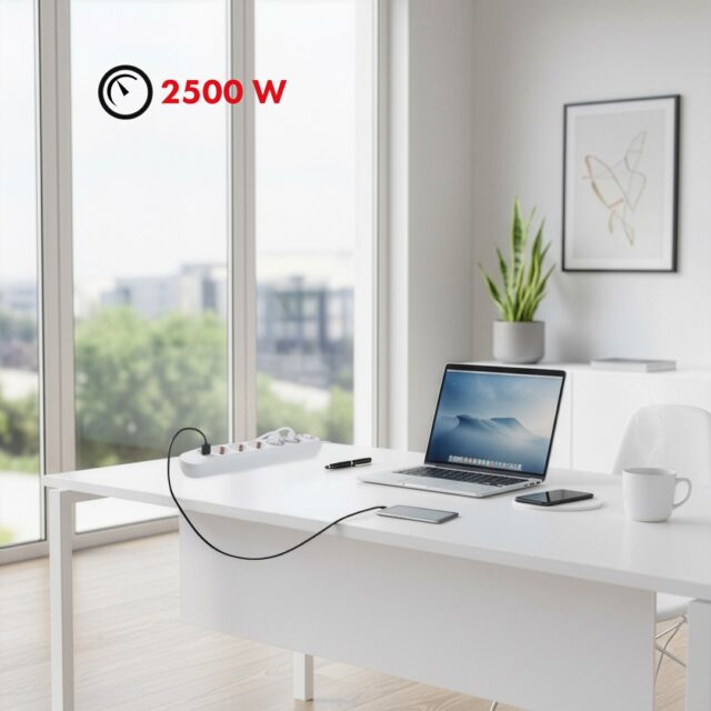 MACLEAN POWER STRIP  5 SOCKET EXTENSION MCE395 W - imagine 13