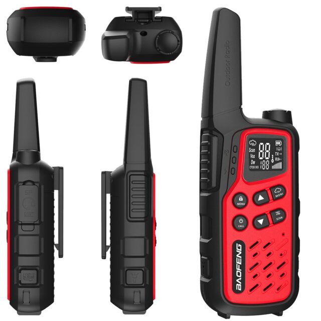 Walkie-Talkie Baofeng BF-T25E Red  2 pieces - imagine 3