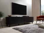 RTV cabinet ETNA 200x42x52 matte black - imagine 5