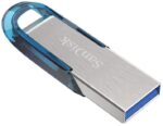SanDisk Ultra Flair USB flash drive 64 GB USB Type-A 3.2 Gen 1 (3.1 Gen 1) Blue  Silver - imagine 3