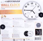 Esperanza EHC016K Mechanical wall clock Round Black - imagine 3