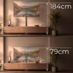 Maclean MC-866T Smart Motorized Electric TV Lift TUYA Mobile App Floor Mount Bracket Alexa Google Home 37''-80'' 60kg Cabinet VESA (EU plug) - imagine 7