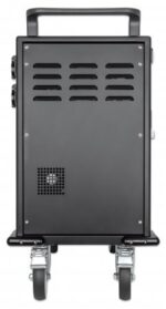 Manhattan iPad to 13   MacBook Air to 13  & Chromebook to 14  32-bay Charging Trolley/Cart via USB-C  Also other tablets/smartphones (with device to USB-C cable)  Bays 330x22x235mm  Device charging cables not included (suggest USB-C cable 354868) Cab - imagine 5