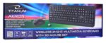 TITANUM TK109 Wireless set - USB keyboard + mouse Black - imagine 6