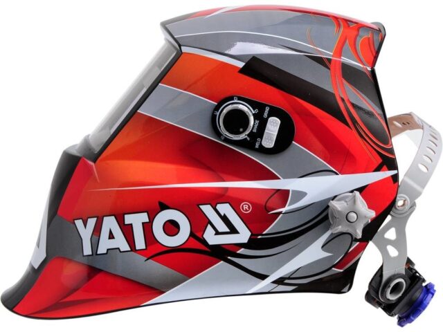 Yato YT-73921 welding mask/helmet Welding helmet with auto-darkening filter Black  Red  Silver - imagine 3
