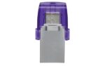 Kingston Technology DataTraveler microDuo 3C USB flash drive 64 GB USB Type-A / USB Type-C 3.2 Gen 1 (3.1 Gen 1) Purple  Stainless steel - imagine 4