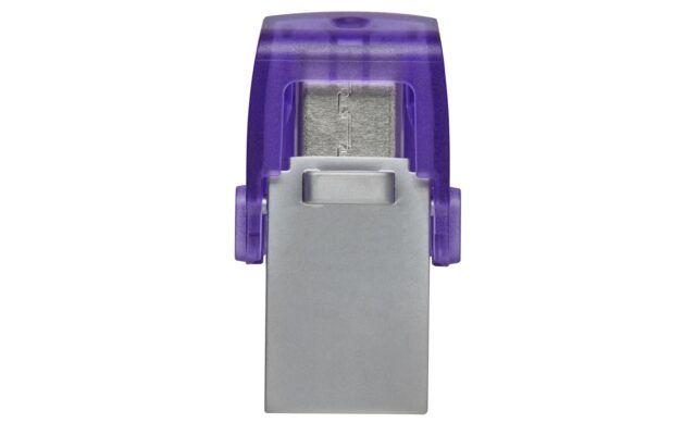 Kingston Technology DataTraveler microDuo 3C USB flash drive 64 GB USB Type-A / USB Type-C 3.2 Gen 1 (3.1 Gen 1) Purple  Stainless steel - imagine 4