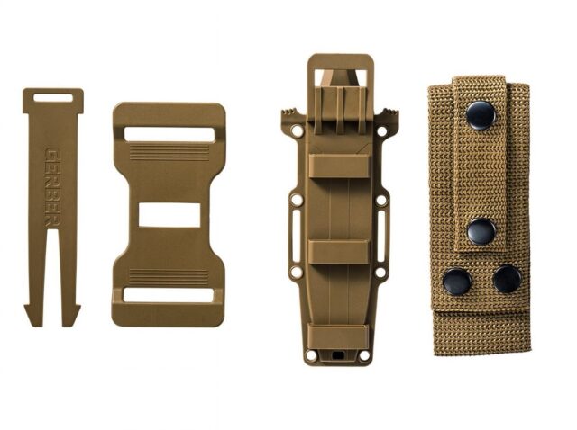 Survival knife GERBER Strongarm Fixed Serrated Coyote - imagine 4