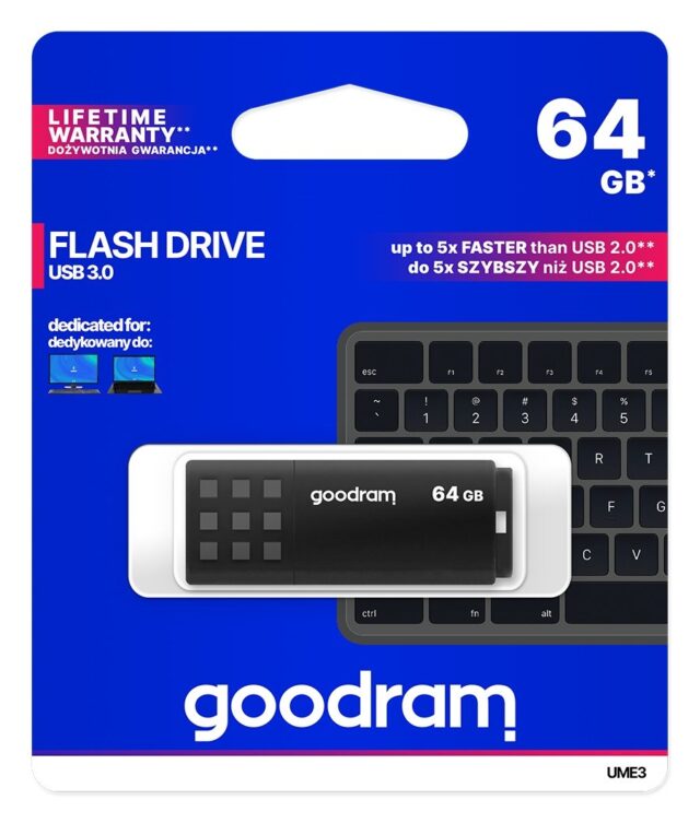 Goodram UME3 USB flash drive 64 GB USB Type-A 3.0 (3.1 Gen 1) Black - imagine 5