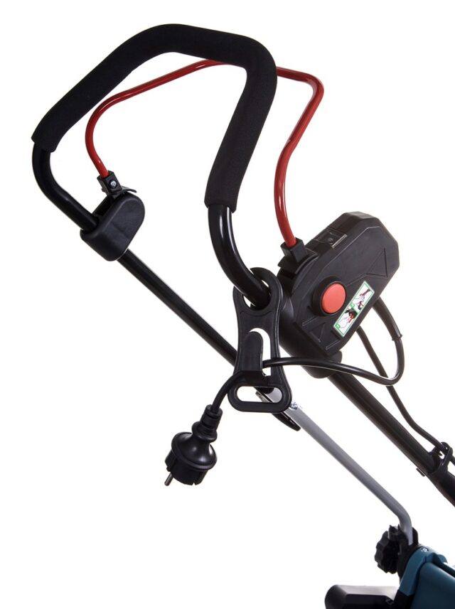 Makita ELM3320 lawn mower Walk behind lawn mower Black Turquoise AC - imagine 7