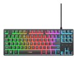 Trust GXT 833 Thado TKL keyboard Gaming USB QWERTY US English Black - imagine 3