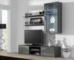 Cama TV stand SOHO 180 grey/grey gloss - imagine 9