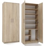 Filing cabinet OLIV 2D 74x35x180 cm  sonoma - imagine 6